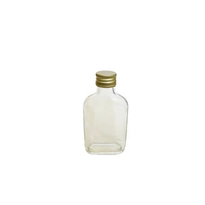 Csavarzáras lapos üveg 0,1 l