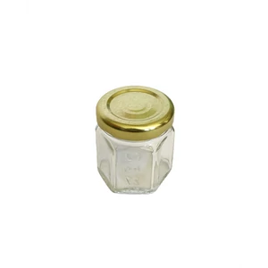 Hatszögletű üveg tetővel 47 ml