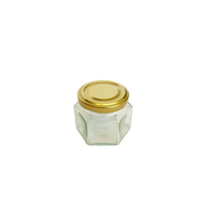 Hatszögletű üveg tetővel 106 ml