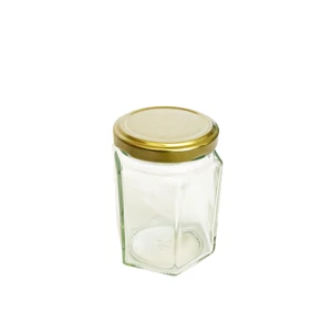 Hatszögletű üveg tetővel 196 ml