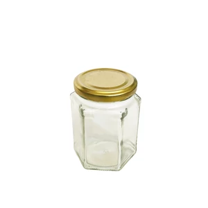 Hatszögletű üveg tetővel 275 ml
