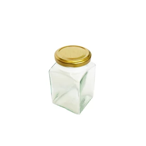 Négyszögletes üveg tetővel 260 ml