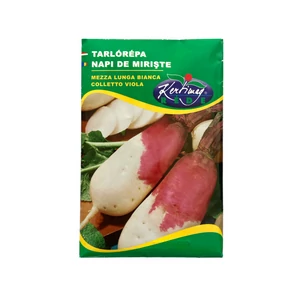 Tarlórépa - félhosszú, fehér-lila színű 50 g (Mezza Lunga Bianca Colletto Viola)