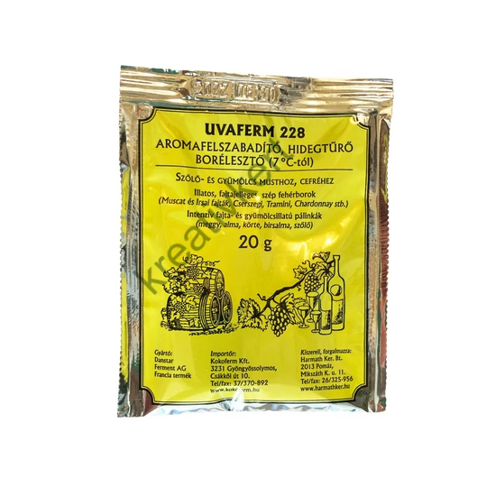 UVAFERM 228 aromafelszabadító hidegtűrő borélesztő 20 g