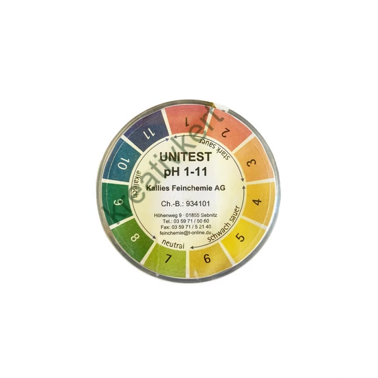 Lakmuszpapír szalag 5 méter - pH 1-11