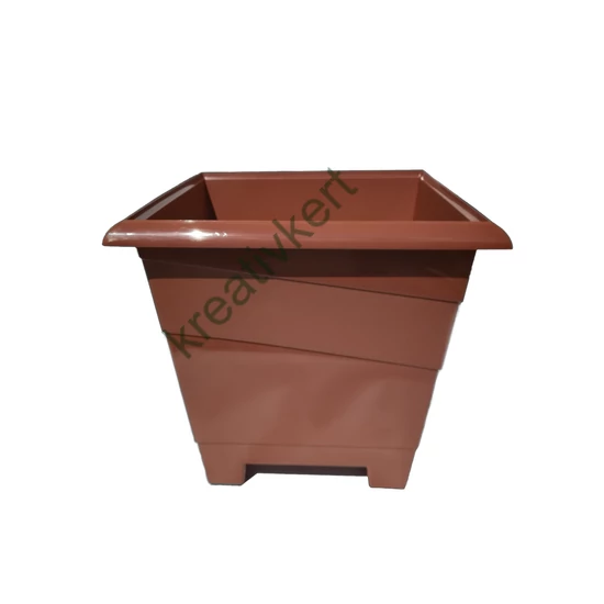 CALLA szögletes műanyag virágtartó - TERRAKOTTA