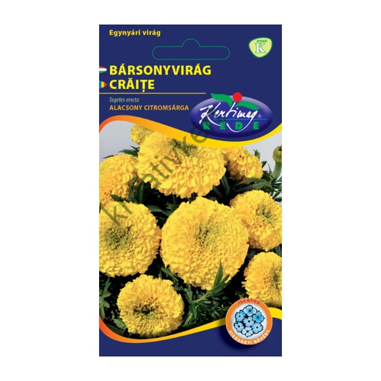Bársonyvirág (Büdöske) - Nagyvirágú alacsony citromsárga 1 g