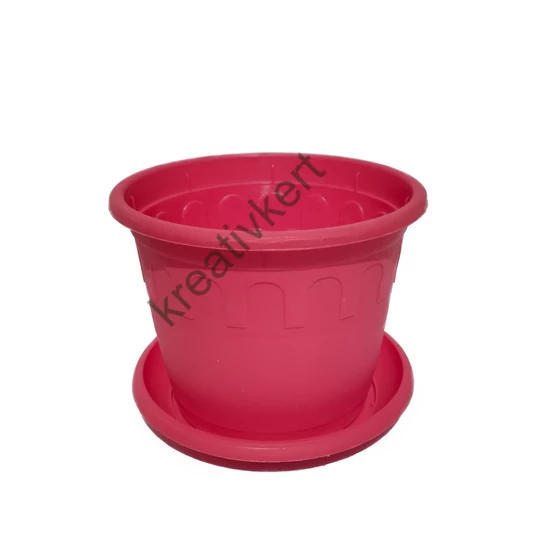 HERA virágcserép alátéttel 14 cm PINK