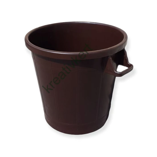 Műanyag dézsa, barna 50 L