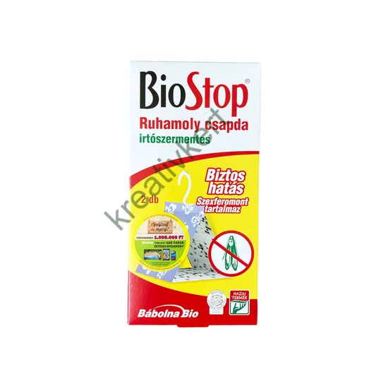 BioStop Ruhamoly csapda 2 db - irtószermentes