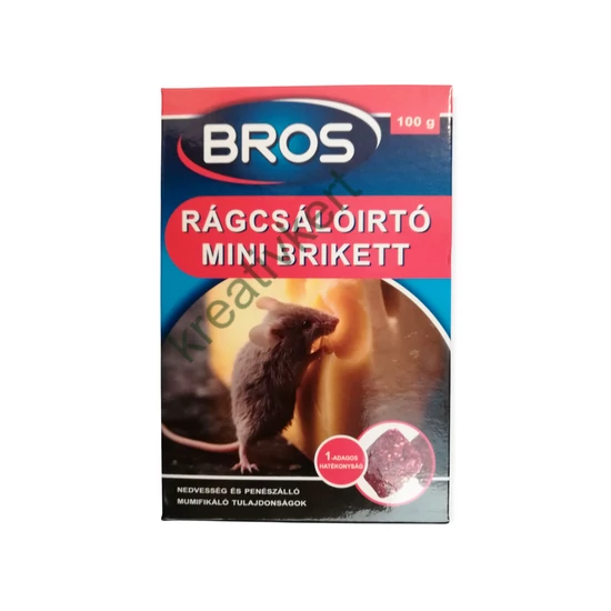 Rágcsálóirtó mini brikett 100 g