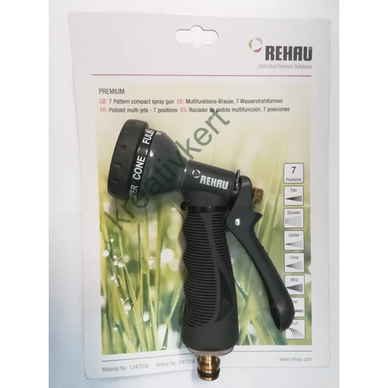 Rehau 7 funkciós locsolórózsa