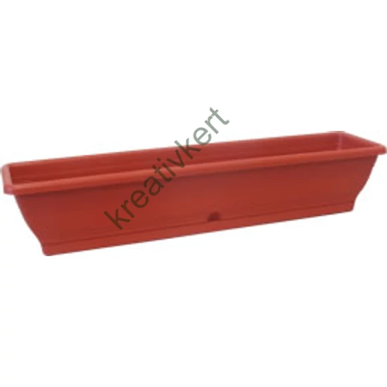 Virágláda tálcával 80 cm - TERRAKOTTA