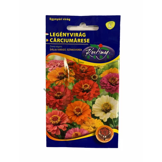 Legényvirág (Zinnia) - Dália virágú színkeverék 2 g