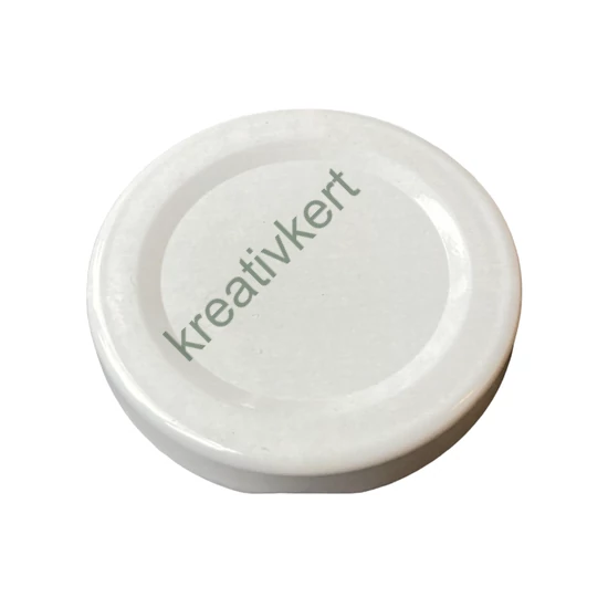 Konzerves üveg lapka TO-48 (fehér)