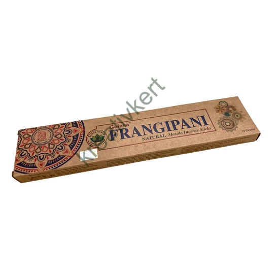 Goloka - Frangipani organic masala füstölő (Templomfa) 15 g