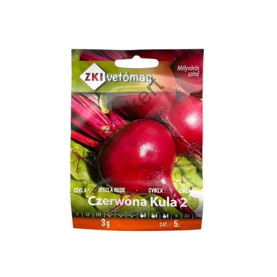 Cékla - Czerwona Kula 2 3 g (Gömbcékla)