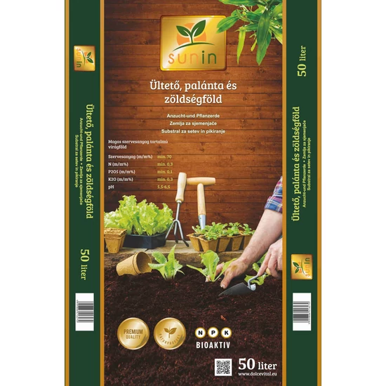 Ültető, palánta és zöldségföld Sunin 50 L